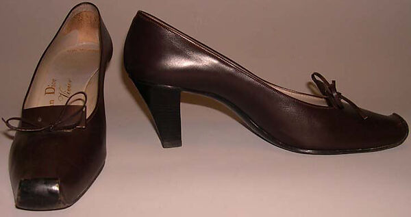 Shoes, House of Dior (French, founded 1946), leather, French 