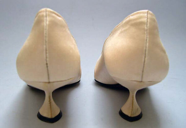 Evening shoes, House of Dior (French, founded 1946), silk, leather, French