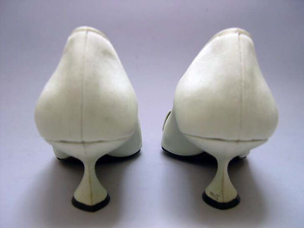 Evening shoes, House of Dior (French, founded 1946), silk, metal, glass, French