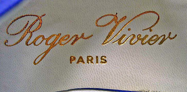 Evening sandals, Roger Vivier (French, 1913–1998), silk, leather, glass, French