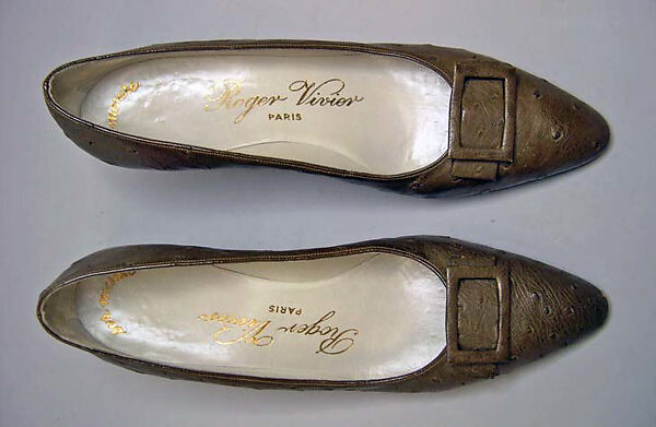Shoes, Roger Vivier (French, 1913–1998), leather, French