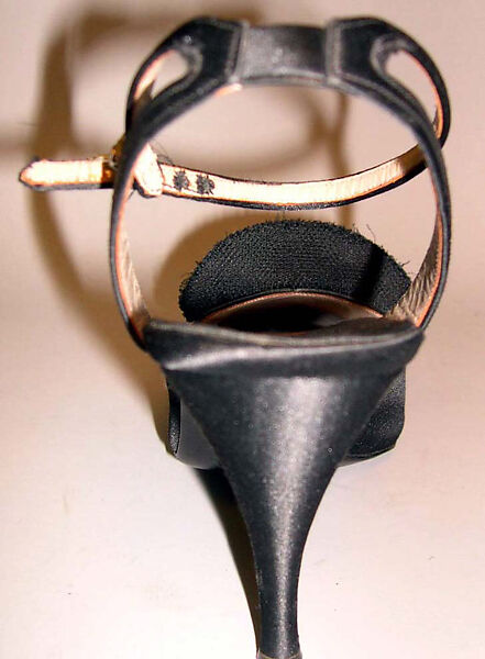 Evening sandals, House of Dior (French, founded 1946), silk, cotton, leather, French