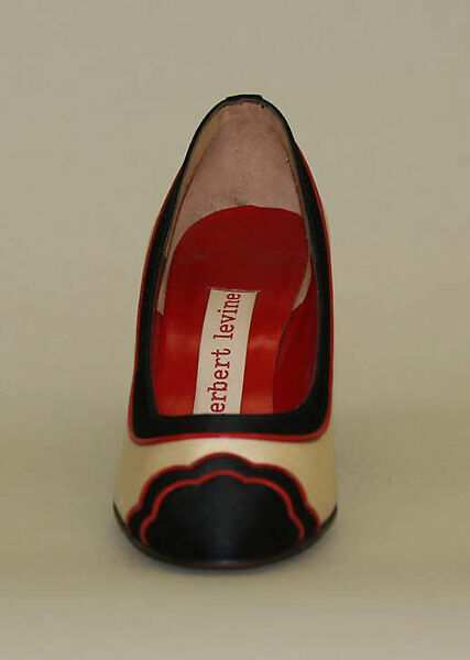 Evening shoes, Herbert Levine Inc. (American, founded 1949), silk, leather, American
