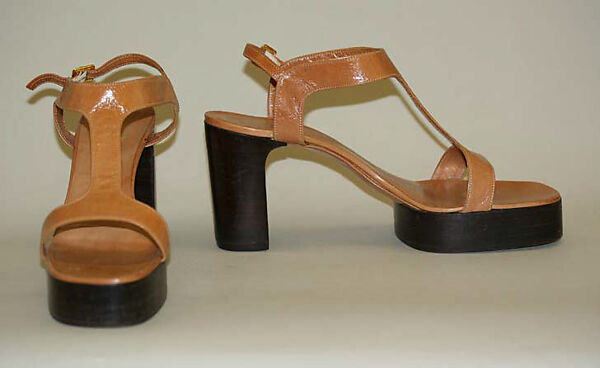 Sandals, Bloomingdale Brothers Inc. (American, founded 1872), leather, American 