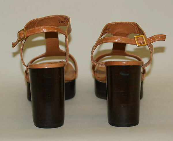 Sandals, Bloomingdale Brothers Inc. (American, founded 1872), leather, American