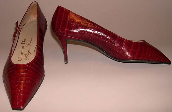 Shoes, House of Dior (French, founded 1946), leather, French 