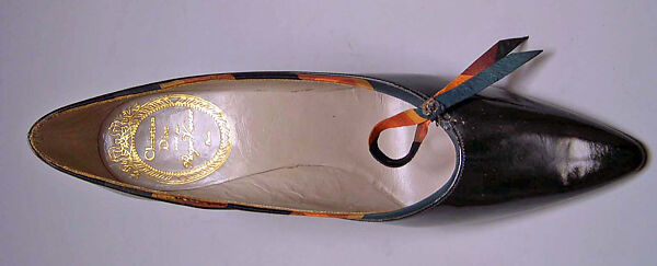 Pumps, House of Dior (French, founded 1946), silk, leather, French