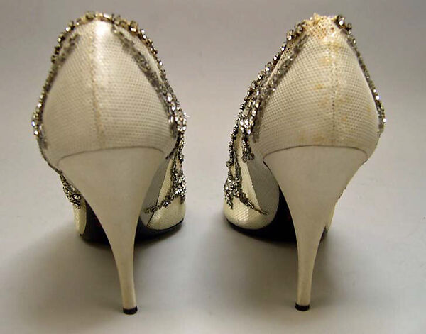 Evening shoes, House of Dior (French, founded 1946), [no medium available], French