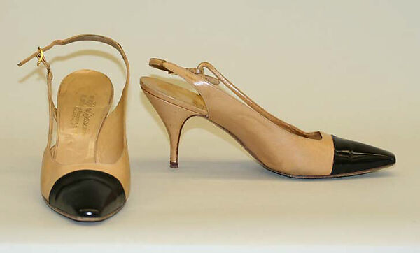 Shoes, House of Chanel (French, founded 1910), leather, French 