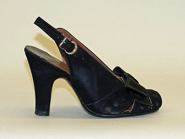 Pumps, Newton Elkin Shoe Co., leather, American 
