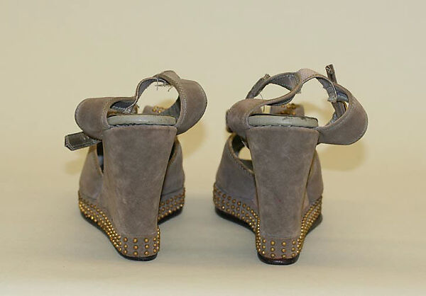 Sandals, leather, American