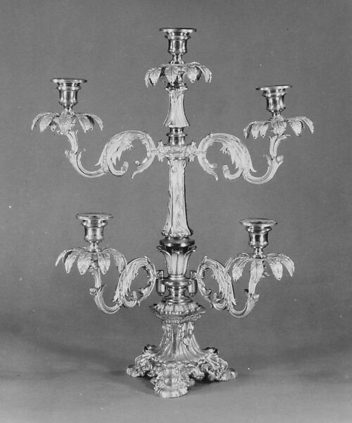 Candelabrum, N. Hooper, Gilt bronze, American 