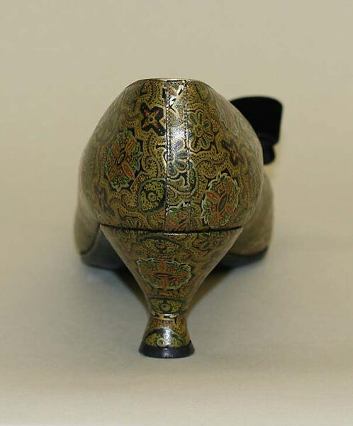 Evening pumps, Dal Co' (Italian), leather, metallic, rayon, Italian