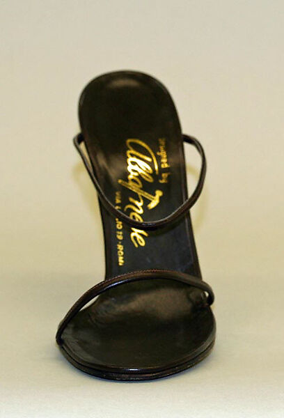 Sandals, Albanese (Italian), leather, metal, Italian