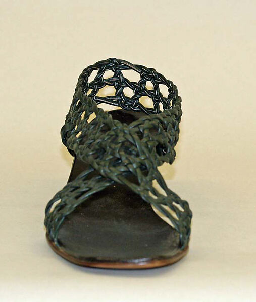 Sandals, leather, probably Italian