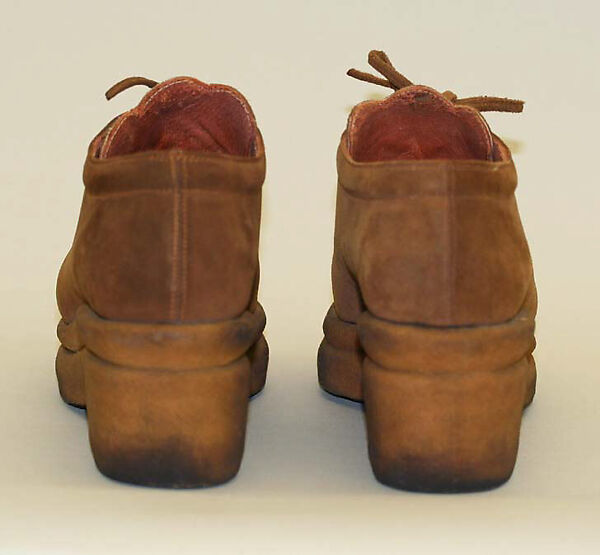 Shoes, leather, probably French