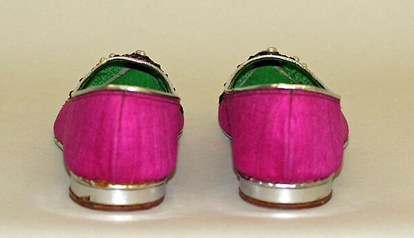 Shoes, Taj of India (American, 1961–1970), silk, American