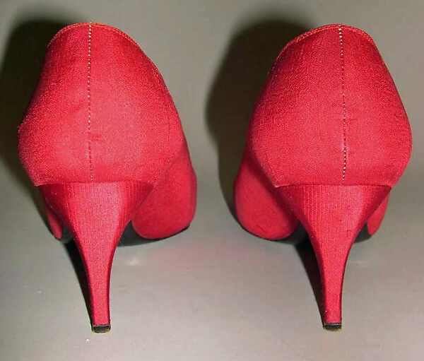 Evening shoes, Roger Vivier (French, 1913–1998), silk, French