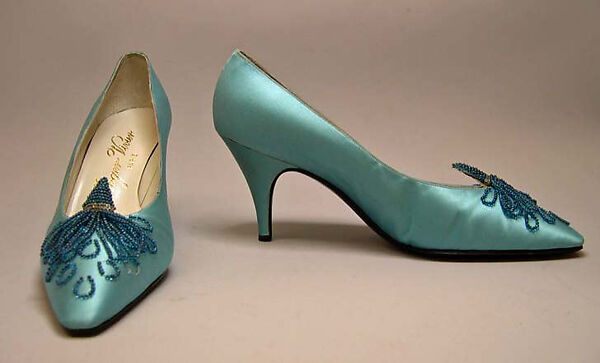 Evening shoes, Roger Vivier (French, 1913–1998), [no medium available], French 