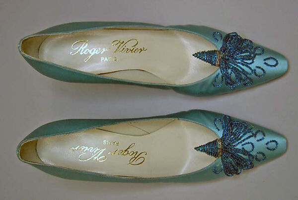 Evening shoes, Roger Vivier (French, 1913–1998), [no medium available], French