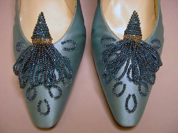 Evening shoes, Roger Vivier (French, 1913–1998), [no medium available], French