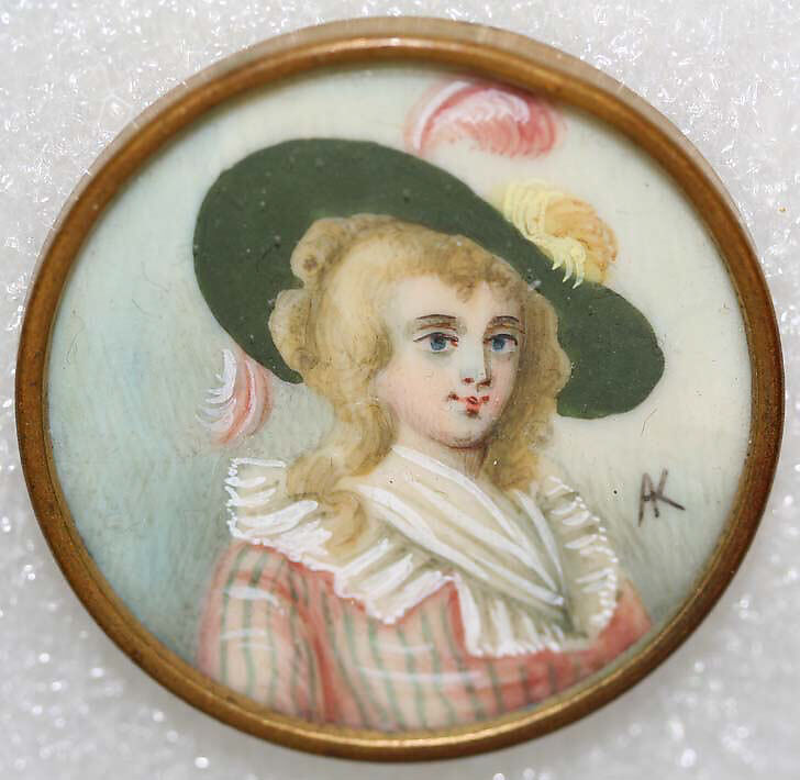 Button, ivory, glass, French