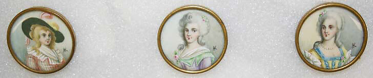 Button, ivory, glass, French 