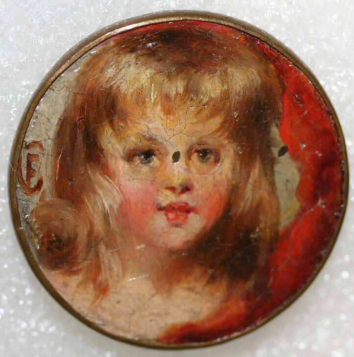 Button, metal, British