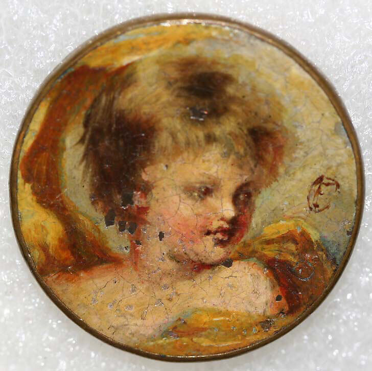 Button, metal, British