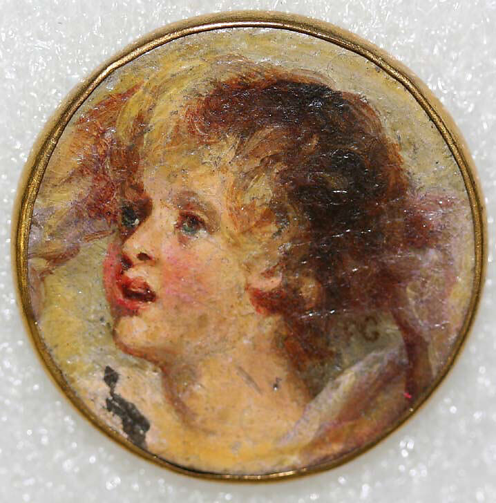 Button, metal, British