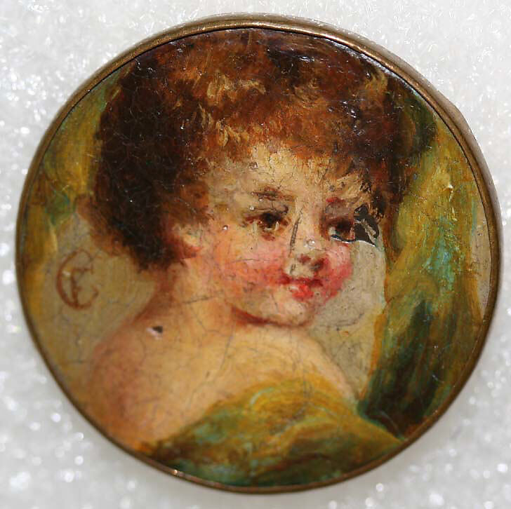 Button, metal, British