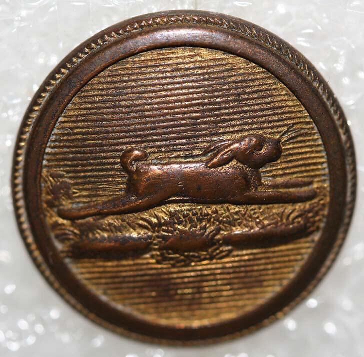 Button, metal, British