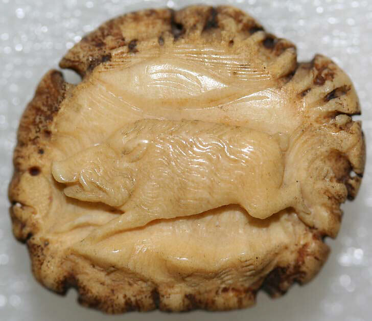 Button, horn, German