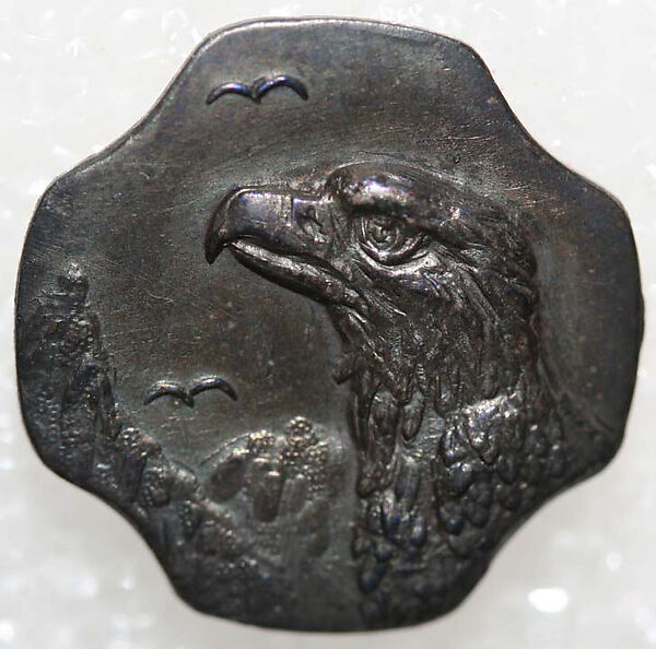 Button, metal, German