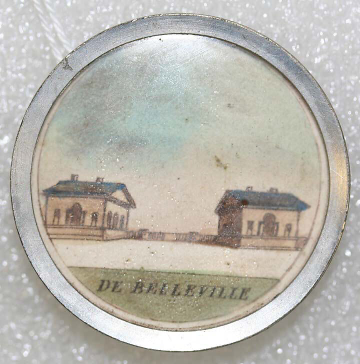 Button, watercolor, French