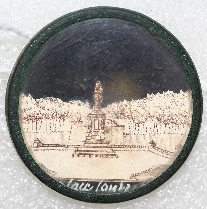 Button, watercolor, French