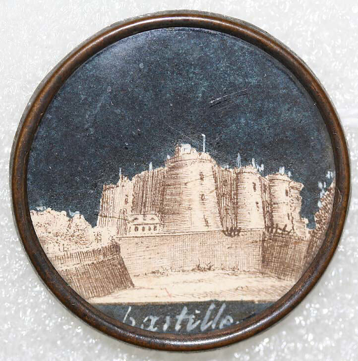 Button, watercolor, French