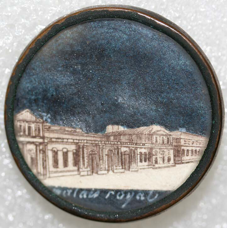 Button, watercolor, French