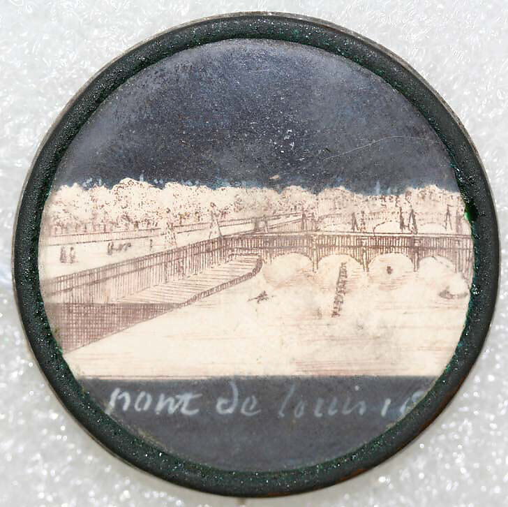 Button, watercolor, French