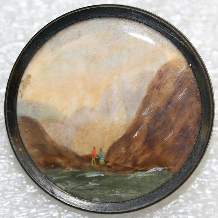 Button, ivory, metal, French