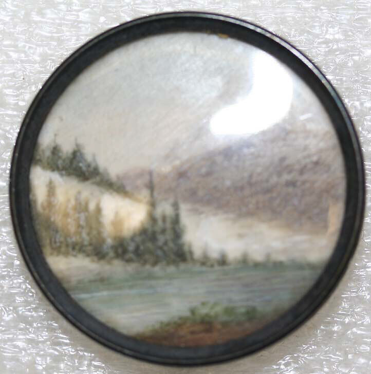 Button, ivory, metal, French