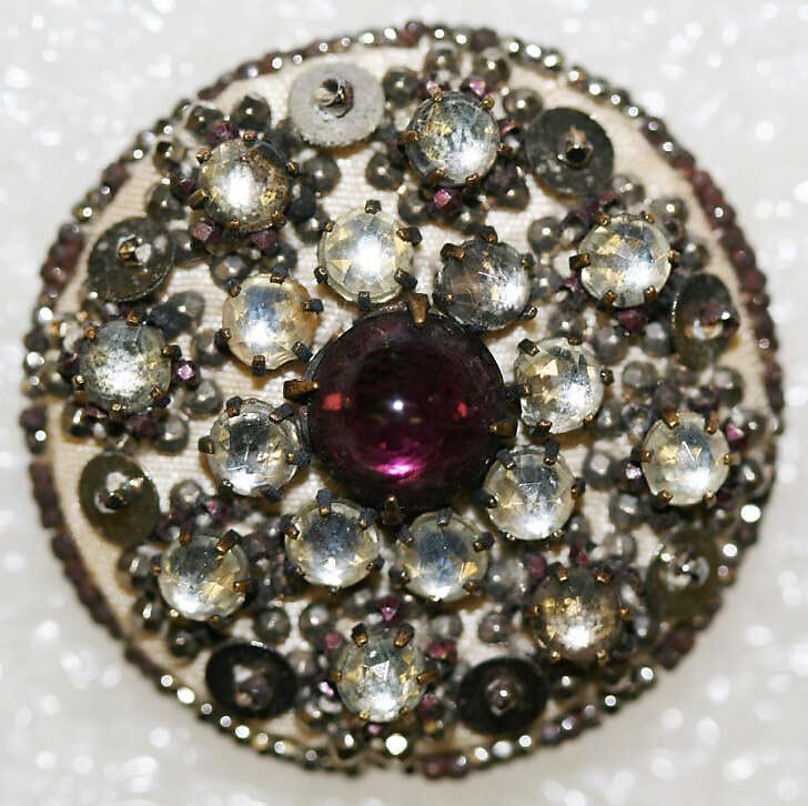 Button, passementerie, French