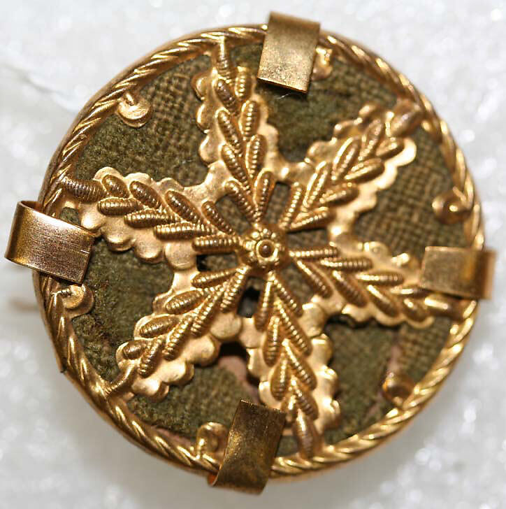 Button, wood, bone, metal, French