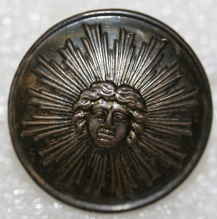 Button, wood, bone, metal, French