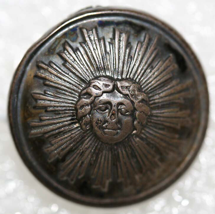 Button, wood, bone, metal, French