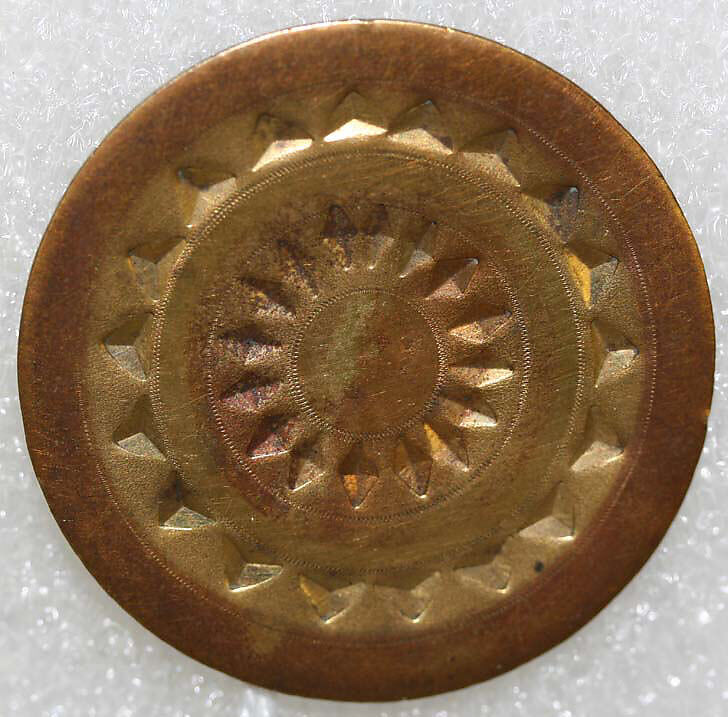 Button, wood, bone, American