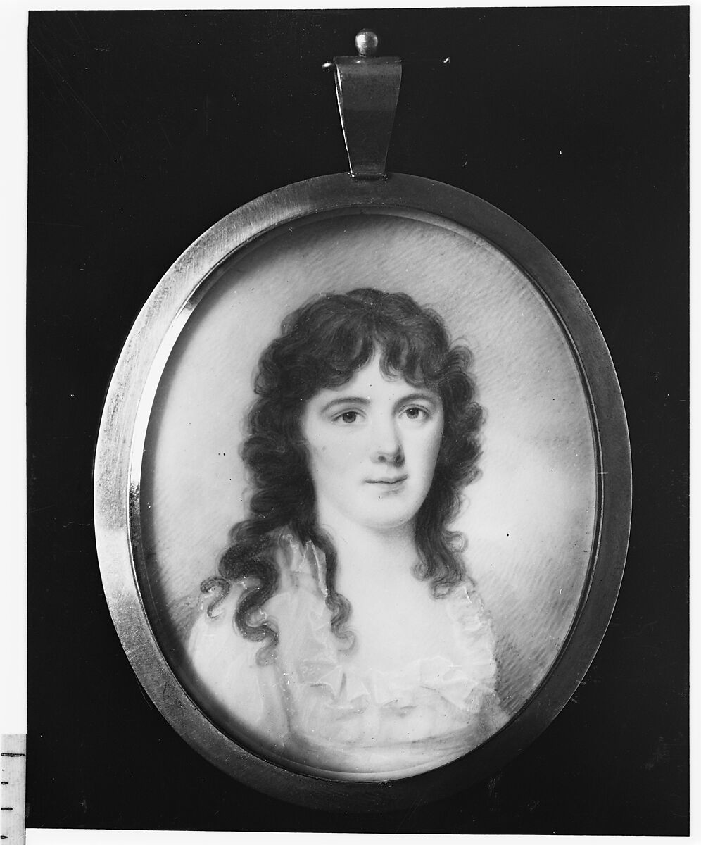 Mrs. John Nightingale (Martha Washington Greene), Edward Greene Malbone (1777–1807), Watercolor on ivory, American