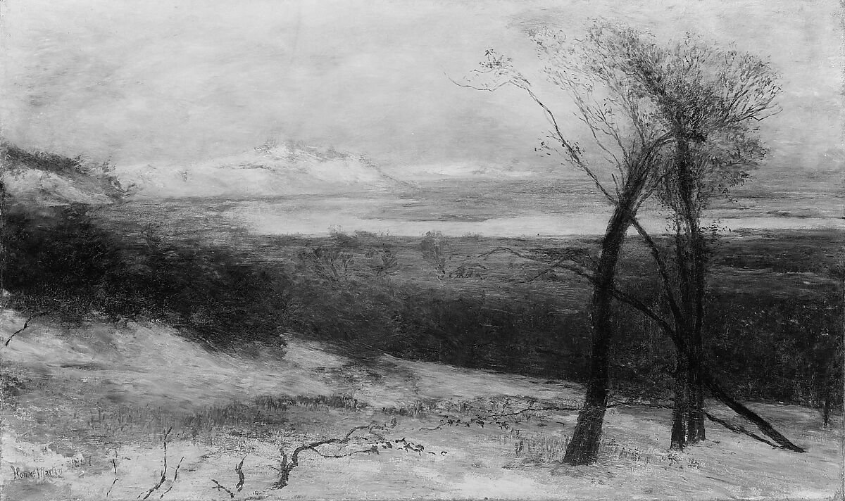 Behind Dunes, Lake Ontario, Homer Dodge Martin (American, Albany, New York 1836–1897 St. Paul, Minnesota), Oil on canvas, American 