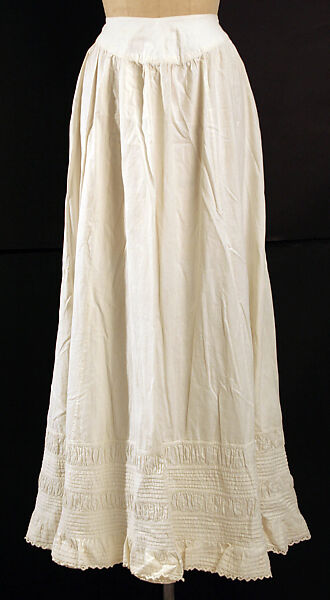 Petticoat, cotton, American or European 