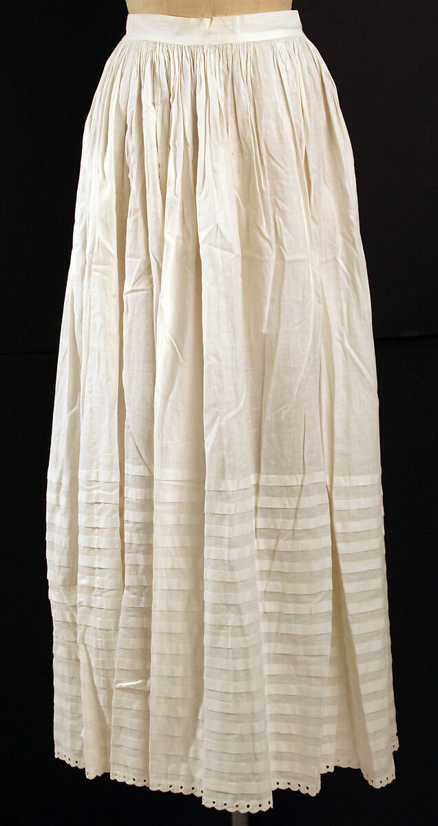 Underskirt, cotton, American or European 